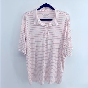 Under Armour The Playoff Polo performance athletic golf striped polo shirt 2XL
